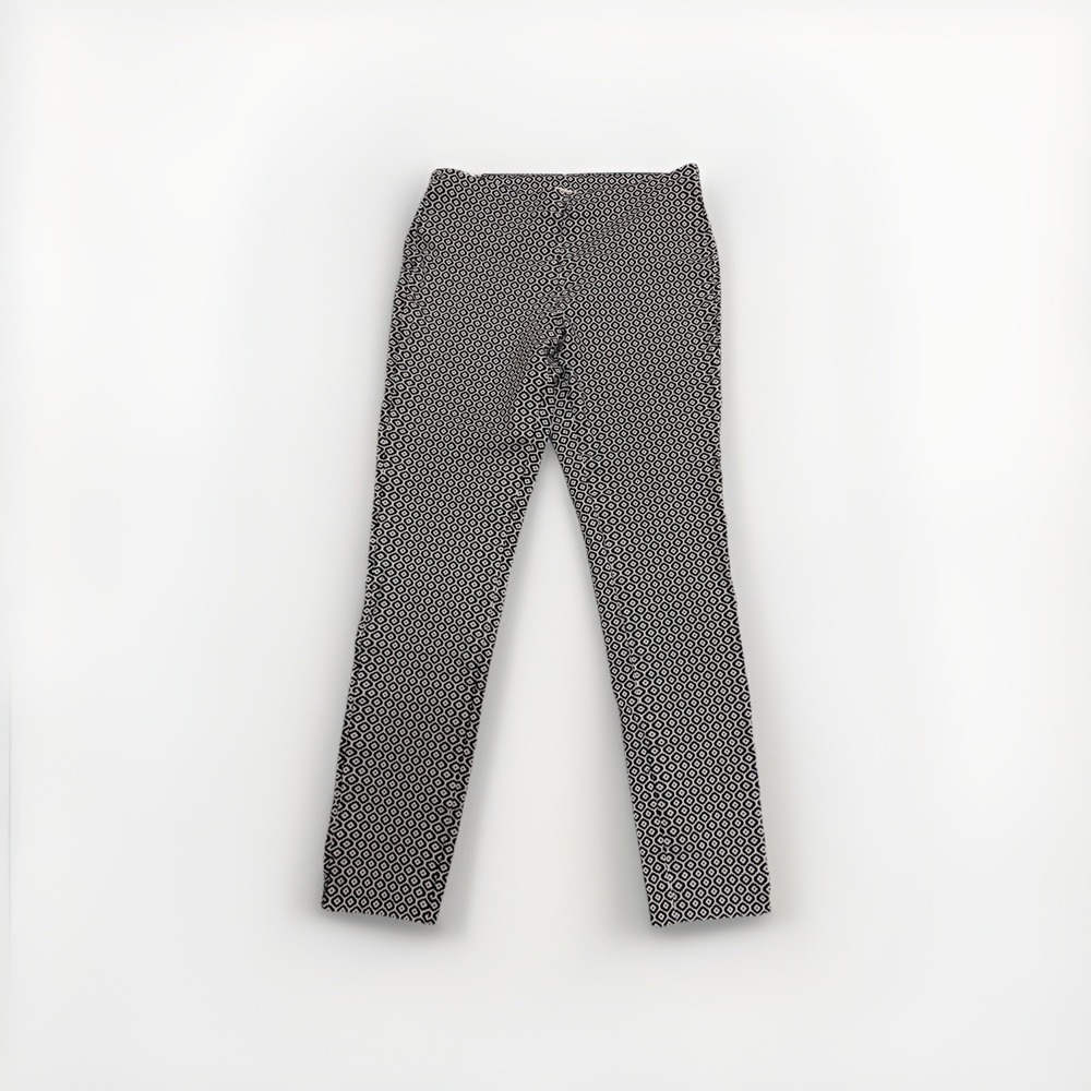 Michael Kors pull-on pants leggings white/black patterned, women's medium